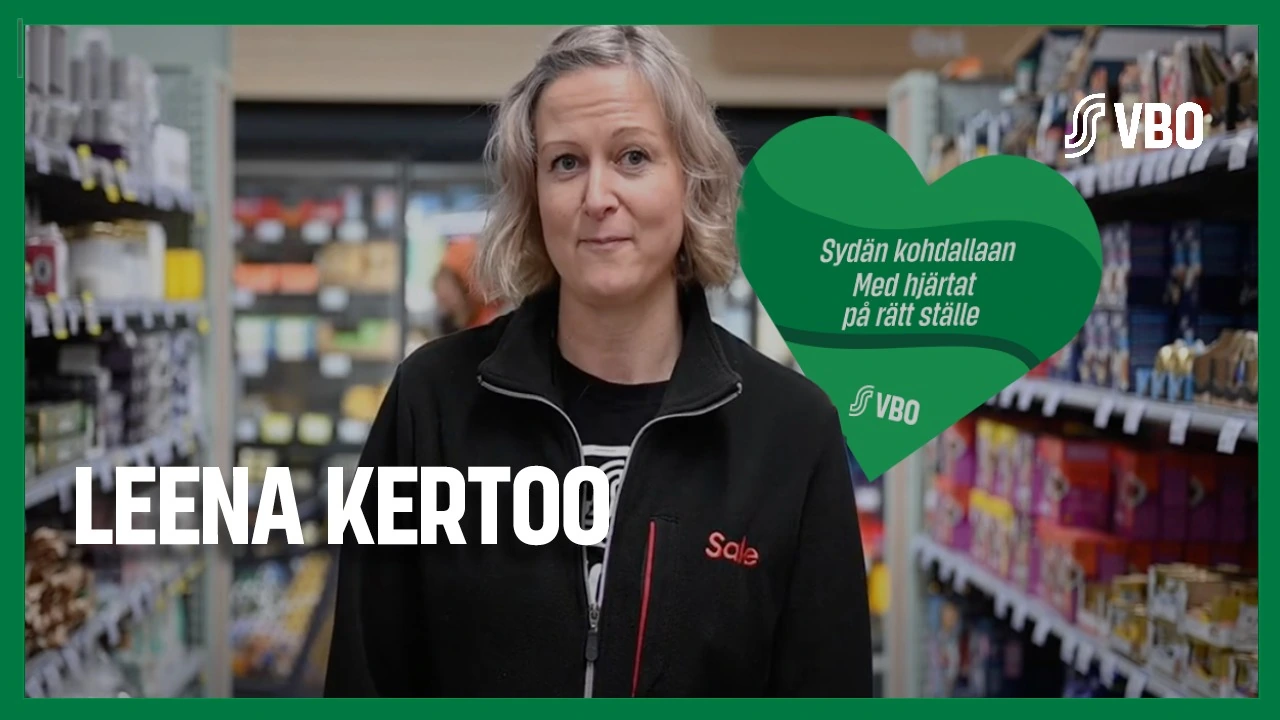 Leena VBO:n videon kansikuvassa